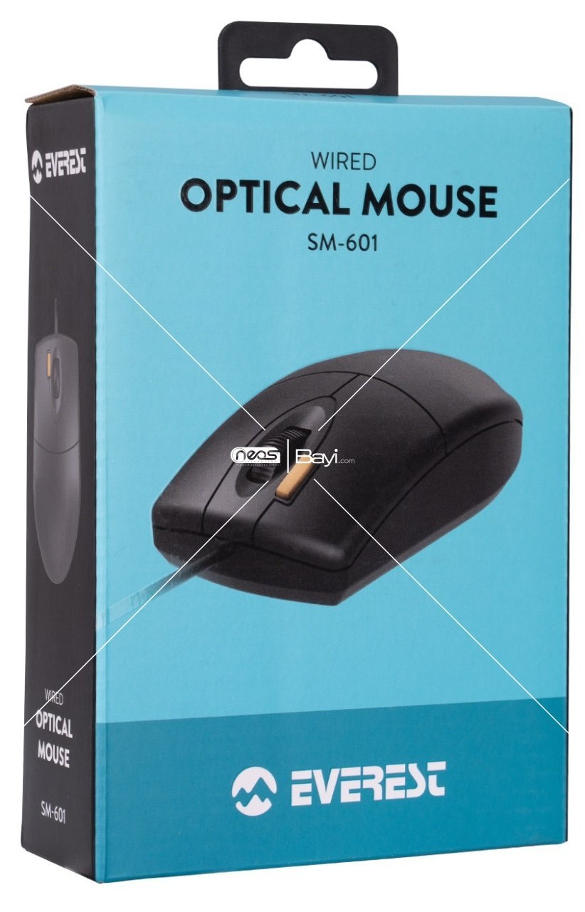 Everest SM-601 Usb Siyah Optik Mouse