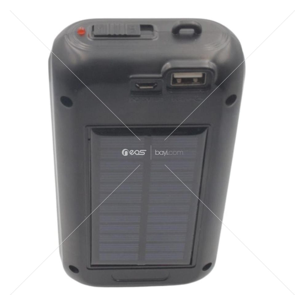 Gold Silver GS-875 Güneş Enerjili Powerbank Özellikli Işıldak