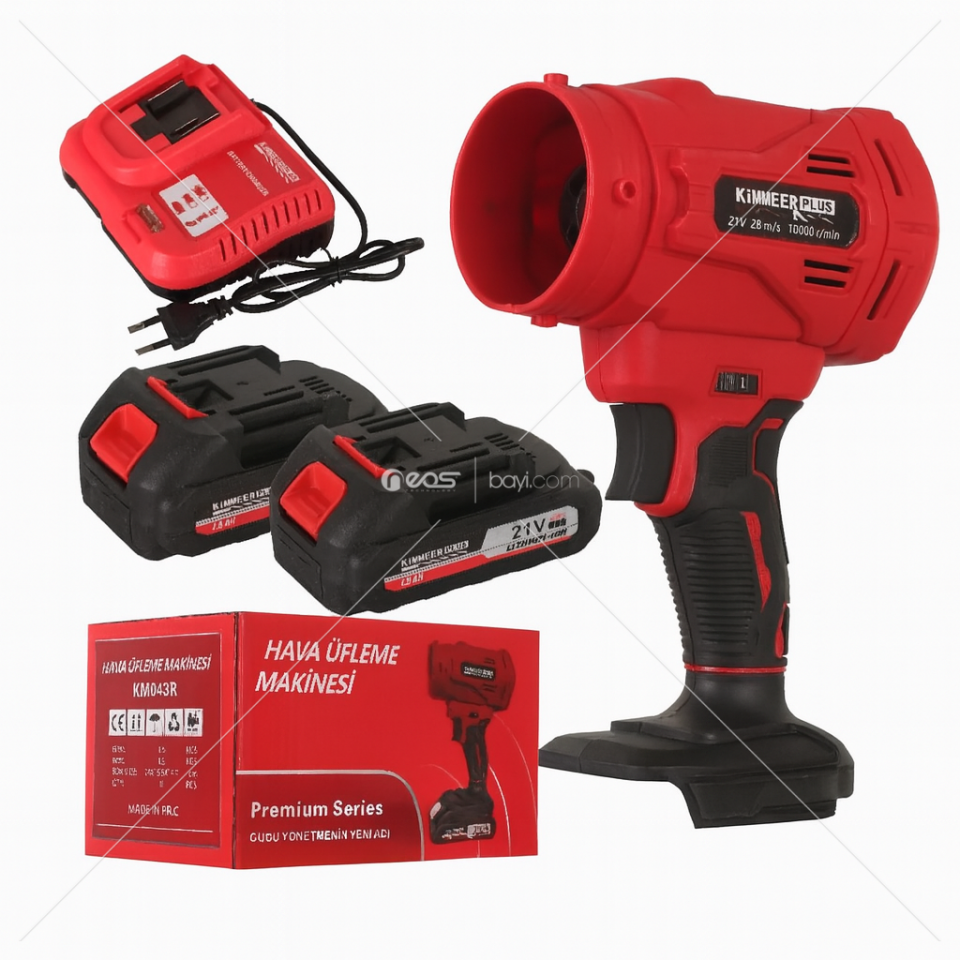 HAVA ÜFLEME MAKİNASI KİMMERPLUS DEVİR KADEME AYARLI ( MAVİ VE KIRMIZI KARIŞIK GELECEKTİR )