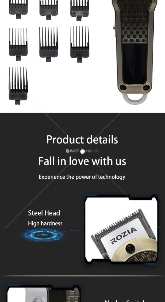 VOLEMİ V-0092 TRAŞ PROFESYONEL KUAFÖR SAÇ SAKAL VÜCUT SAÇ SAKAL ENSE TIRAŞ MAKİNESİ