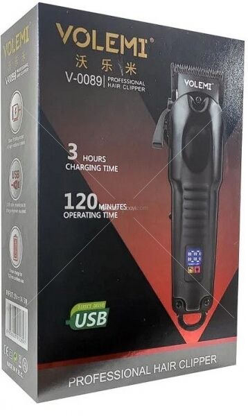 VOLEMİ V-0089 Saç Sakal Tıraş Makinesi Şarjlı Lcd Ekran Professional
