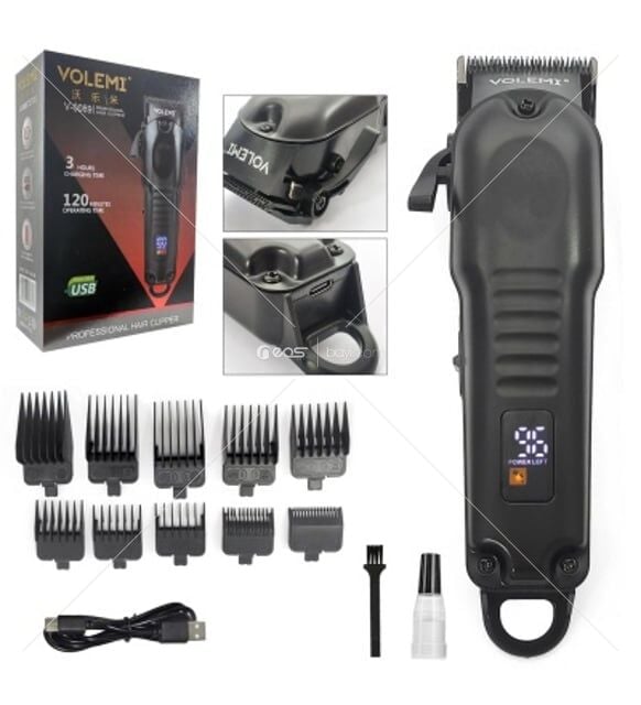 VOLEMİ V-0089 Saç Sakal Tıraş Makinesi Şarjlı Lcd Ekran Professional