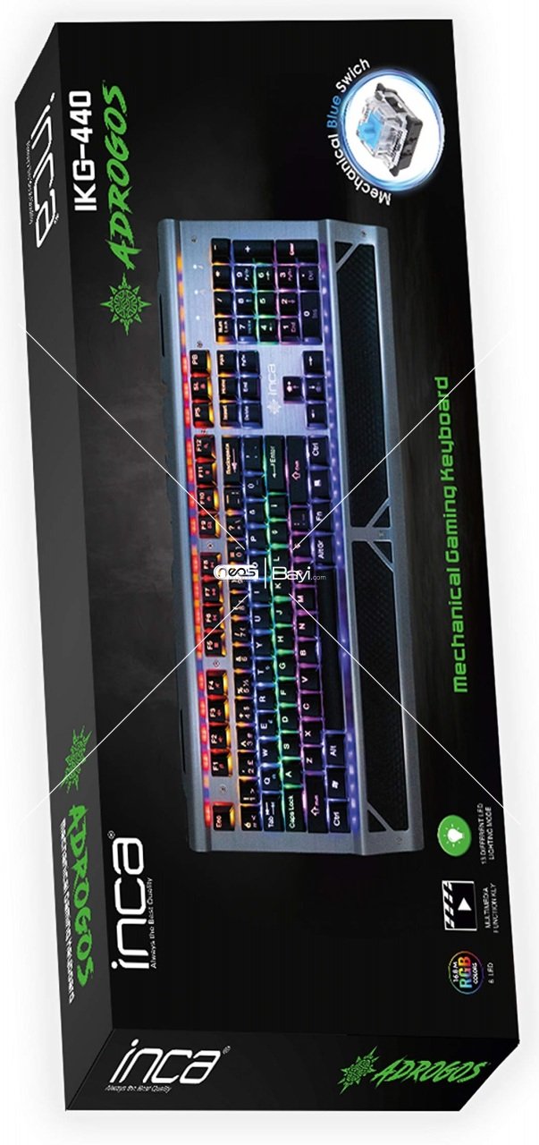 Inca Ophira IKG-444 RGB Mekanik Oyuncu Klavyesi