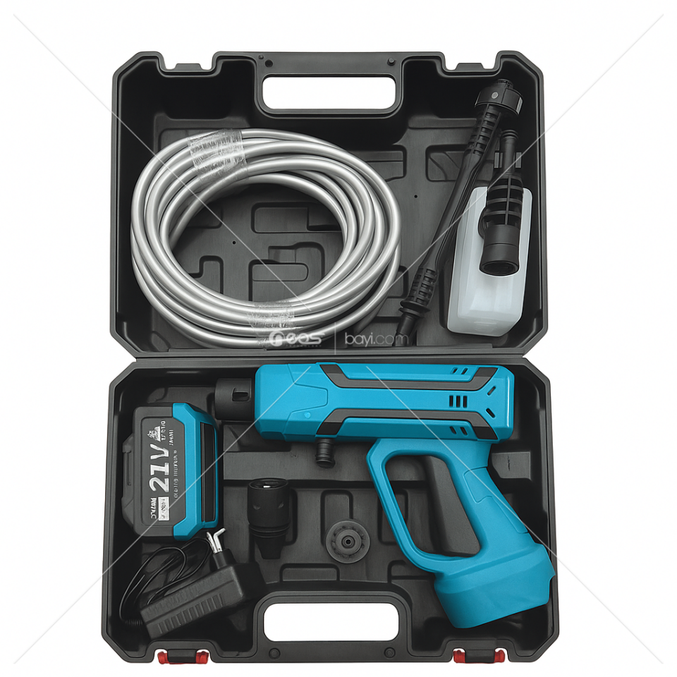 ARAÇ YIKAMA VE KÖPÜKLÜ TAZİKLİ ŞARJZLI 21V KÖMÜRSÜZ