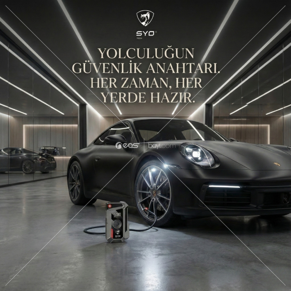 SYOTECH DK002 TAKVİYE+LASTİK ŞİŞİRME 18000MAH KISA DEVRE KORUMALI (AKÜ OLMADAN ARABA ÇALIŞTIR)