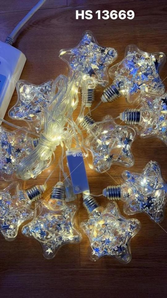 HS13669 LED Noel Işık Asılı Çelenk Işık Perdesi Işık Navidad 2024 Noel Dekorasyon