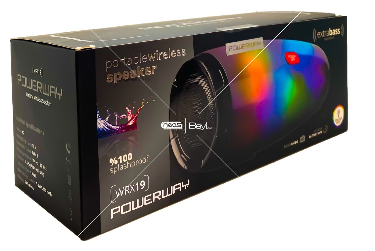 Ses Bombası Orjinal Powerway WRX19 Bluetooth Speaker