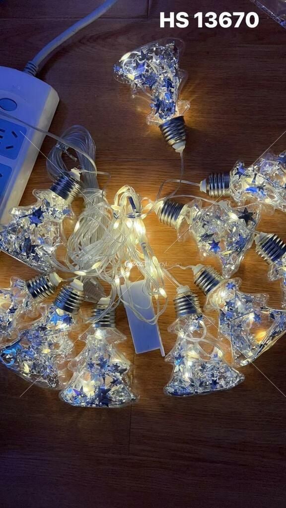 HS13670 LED Noel Işık Asılı Çelenk Işık Perdesi Işık Navidad 2024 Noel Dekorasyon