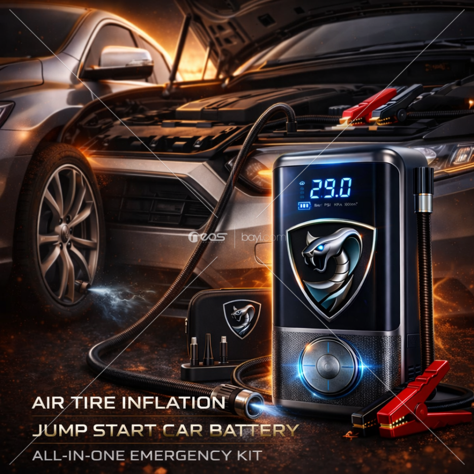 SYOTECH DK001 TAKVİYE+LASTİK ŞİŞİRME 18000MAH KISA DEVRE KORUMALI (AKÜ OLMADAN ARABA ÇALIŞTIR)