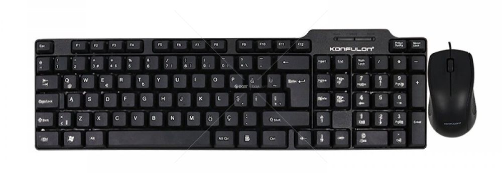 Konfulon KM88 Türkçe Q Office Klavye Mouse Set