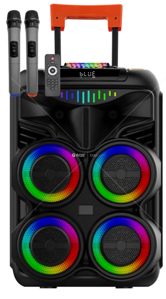 PL-4554 BLUETOOTH SD,USB GİRİŞLİ MİKROFONLU RGB IŞIKLI SPEAKER 8 İNÇ
