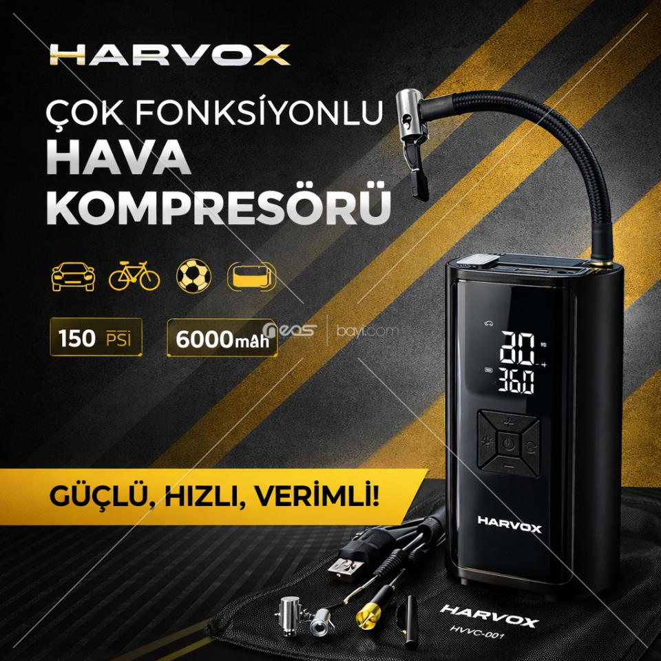 HARWOX ÇOK FONKSİYONLU HAVA KOMPRESÖRÜ
