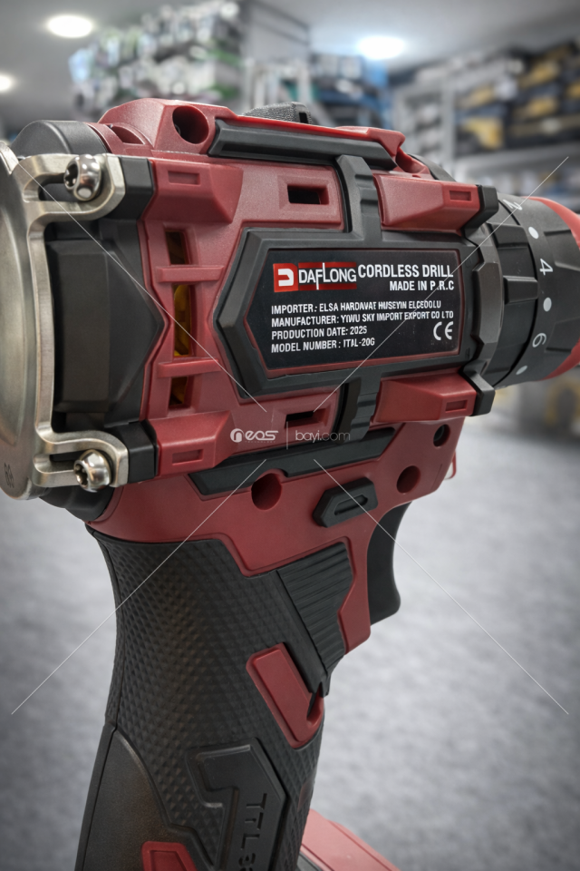 DAFLONG ÇİFT ÇELİK MANDREN+BITS UÇ ÖZELLİKLİ KÖMÜRSÜZ SERİ DARBELİ 20 TORK HIZINDA  ÇİFT BATARYA 85 PARÇA TAKIM SANDIĞI