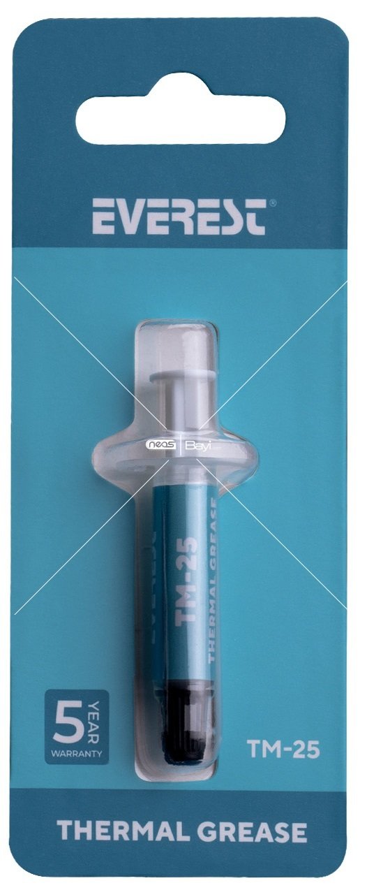 Everest TM-25 Gri 0.5g 13.4w/m.K Yüksek Performans Termal Macun