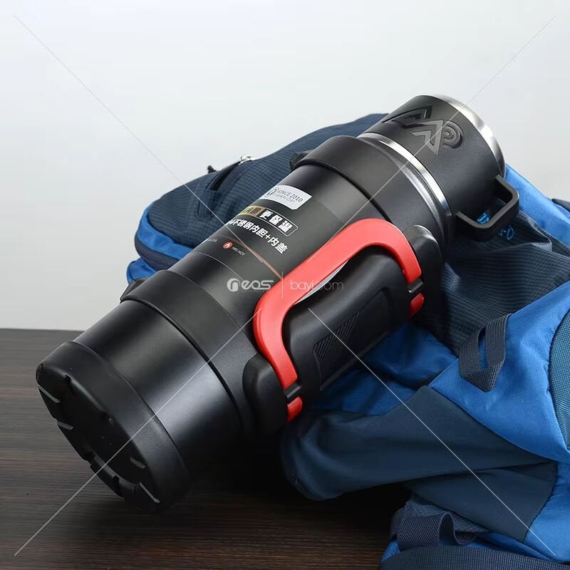 3.16LT TERMUS Büyük Kapasiteli Çift Duvarlı Vakum Yalıtımlı Paslanmaz Çelik Balıkçılık Su Şişesi İçecek Termal Matara Kamp Seyahat Tencere (GÜMÜŞ) (KARIŞIK RENK GÖNDERİLİR)