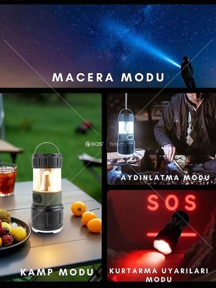 Wison WS-705 Çok Fonksiyonlu Kamp Lambası 10 Watt