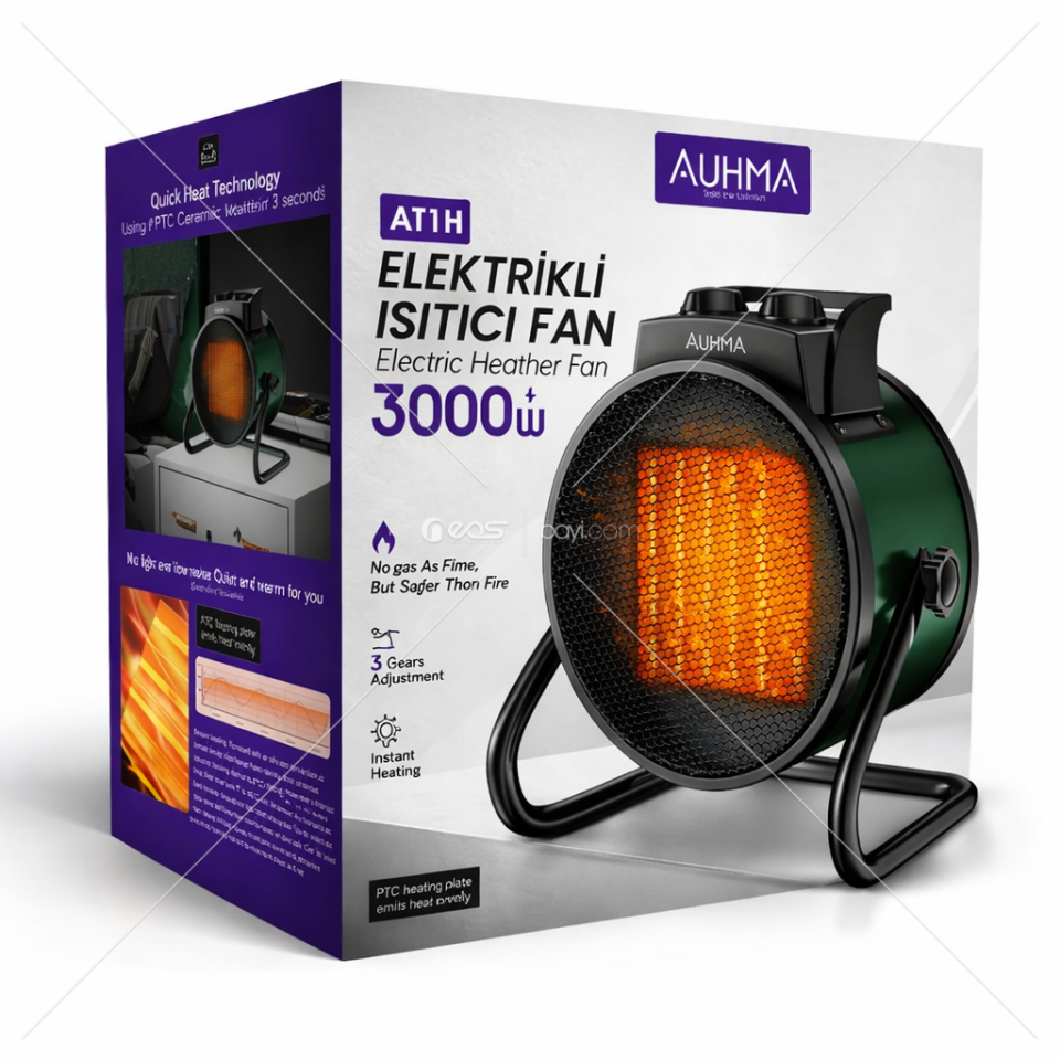 AT1H Auhma Elektrikli Isıtıcı Fan 3000W