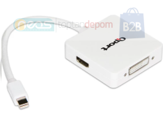 Qport Q-MDP03 Mdp03 Mini Displayport(M) To HDMI+Dvı+Dp(F) Çevirici Converter