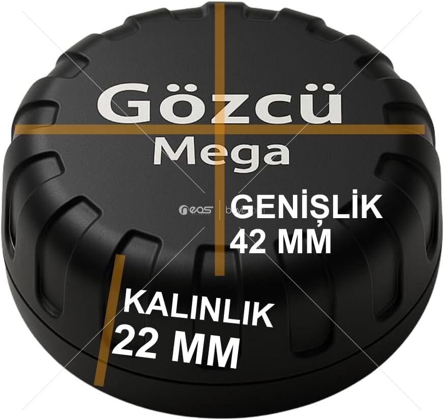 Gözcü Mobil Ios Android Uyumlu Airtag 10/30 Ay Batarya Ömrü Anlık Geçmişe Dönük Konum Gps Araç Motor Çocuk Akıllı Takip Cihazı (Mega)