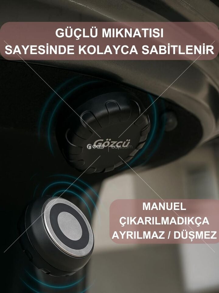 Gözcü Mobil Ios Android Uyumlu Airtag 10/30 Ay Batarya Ömrü Anlık Geçmişe Dönük Konum Gps Araç Motor Çocuk Akıllı Takip Cihazı (Mega)