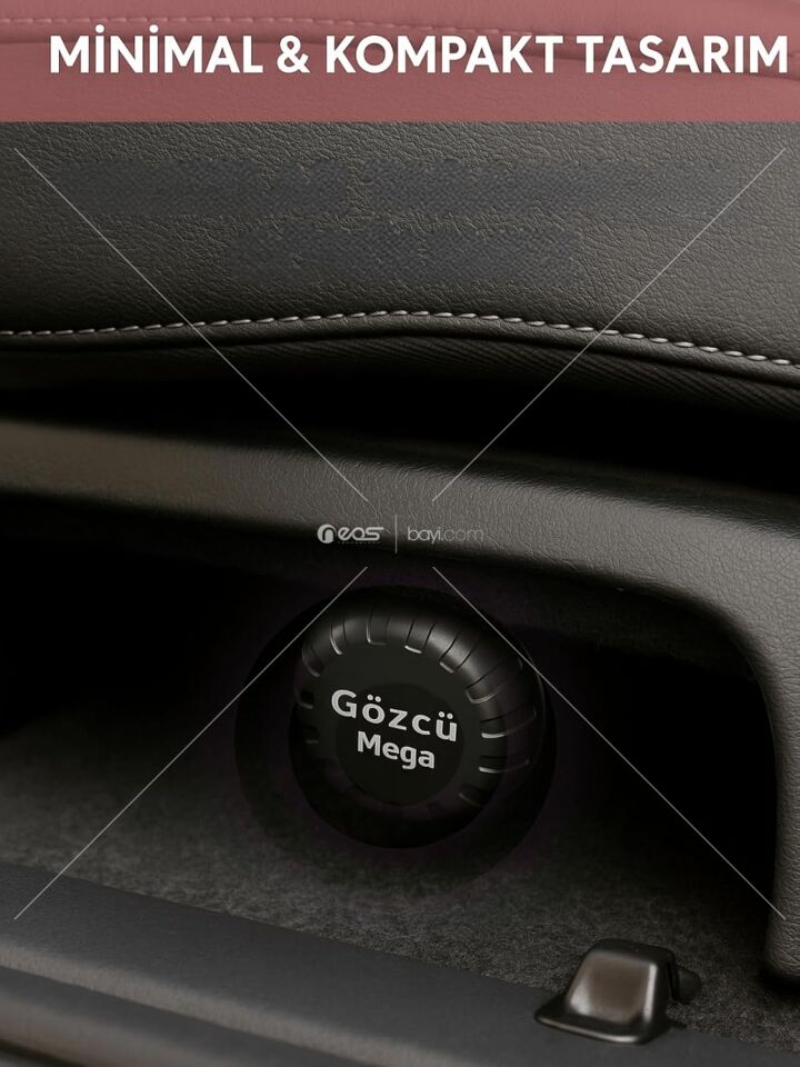 Gözcü Mobil Ios Android Uyumlu Airtag 10/30 Ay Batarya Ömrü Anlık Geçmişe Dönük Konum Gps Araç Motor Çocuk Akıllı Takip Cihazı (Mega)