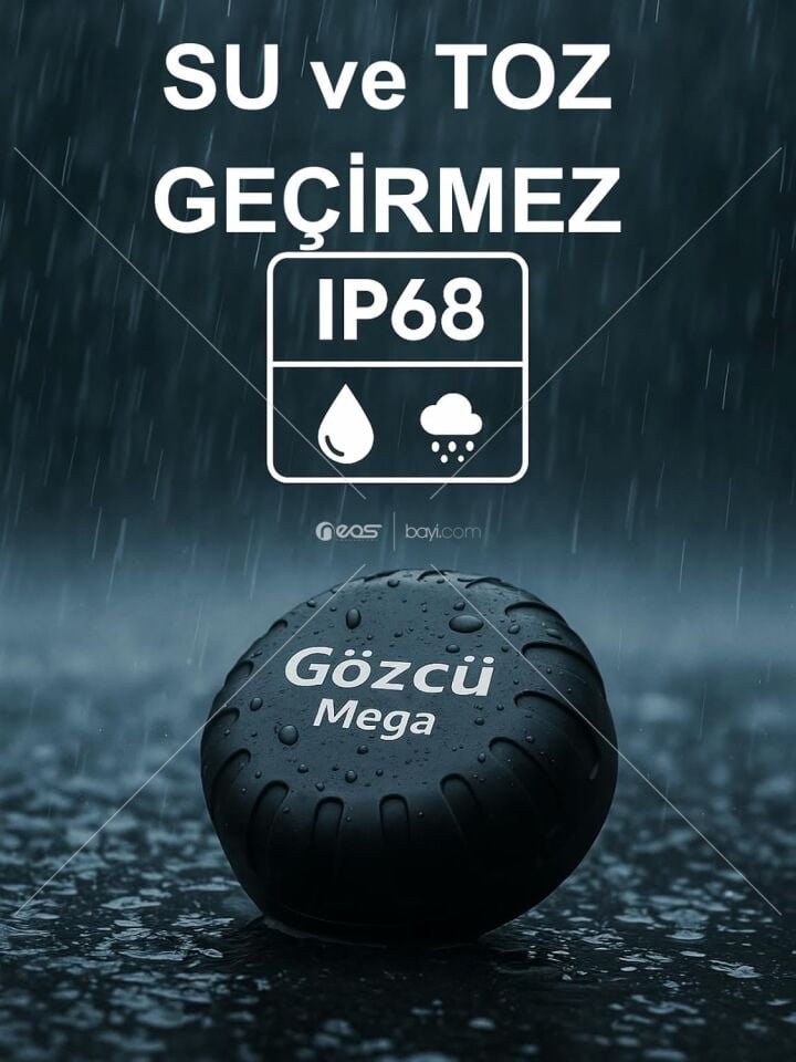 Gözcü Mobil Ios Android Uyumlu Airtag 10/30 Ay Batarya Ömrü Anlık Geçmişe Dönük Konum Gps Araç Motor Çocuk Akıllı Takip Cihazı (Mega)