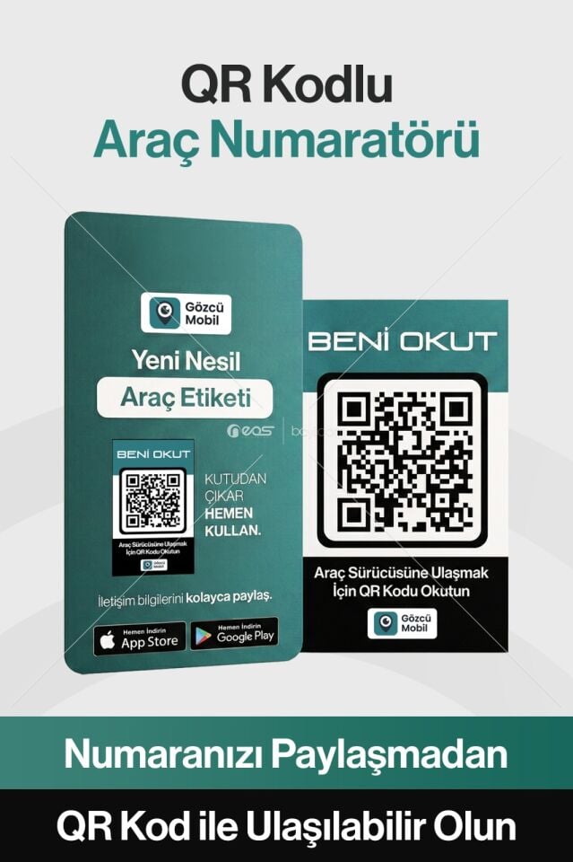 Gözcü QR Araç Numarator