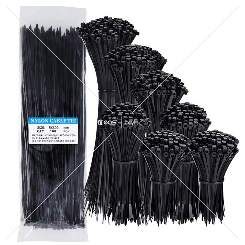 3.6X200MM SİYAH KABLO BAĞI 100ADET