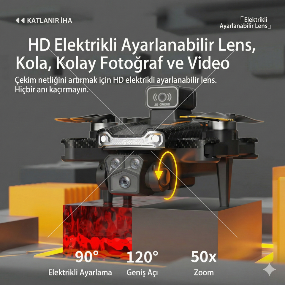 JS22 DRONE 8K UHD DRONE TAKLA ATMA ÖZELLİKLİ