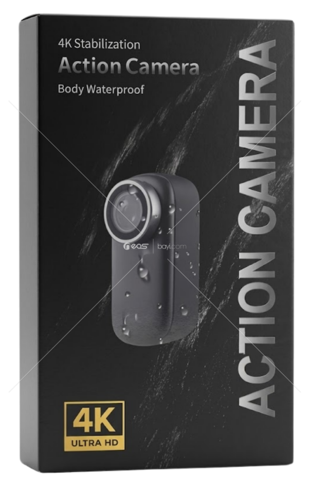 4K Wifi Aksiyon Kamerası – Giyilebilir, Telefon Bağlantılı, Gece Görüş Destekli