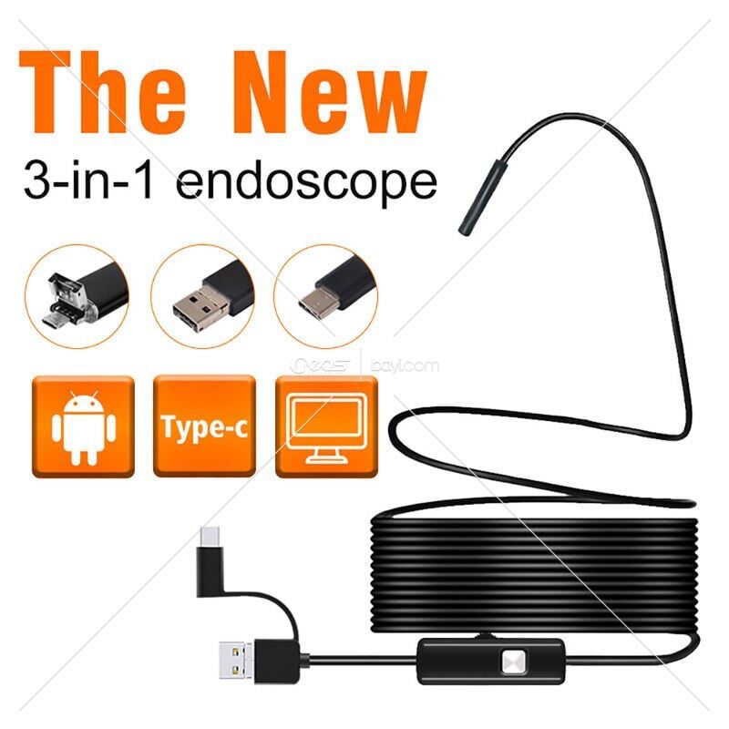CMR-72 10M Endoscope Camera with Light, 1080P HD Handheld Industrial Endoscope with(Kopya)