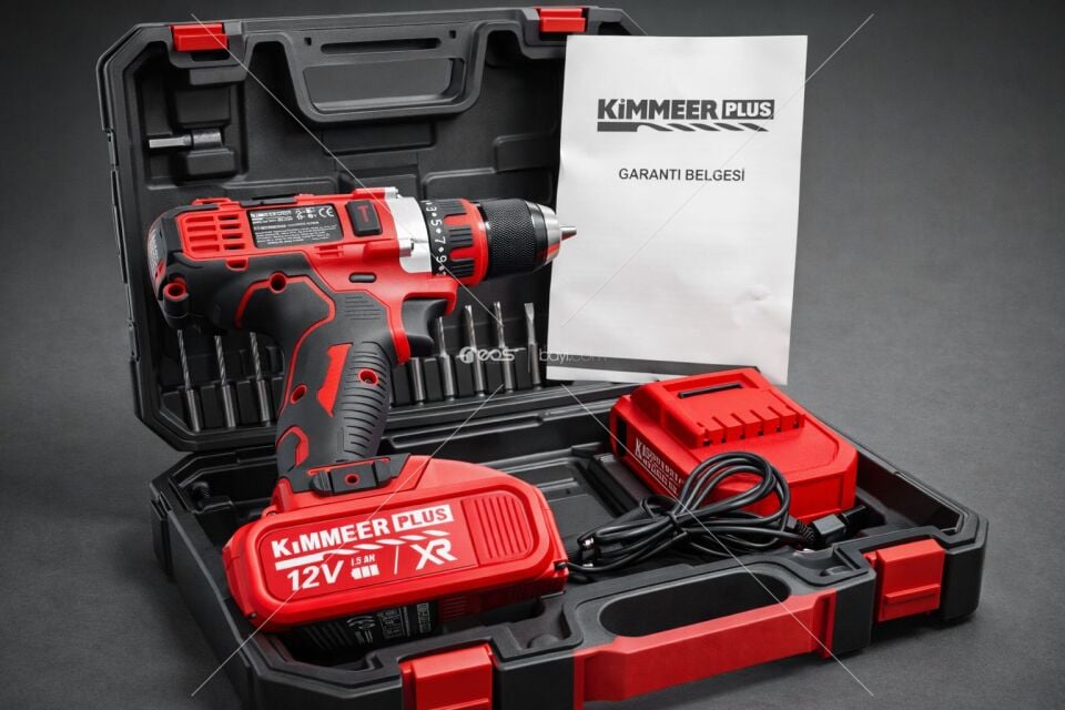 KİMMERPLUS 25 PARÇA 25 TORK ÇELİK MANDRANLİ ÇİFT BATARYA+ADAPTÖR