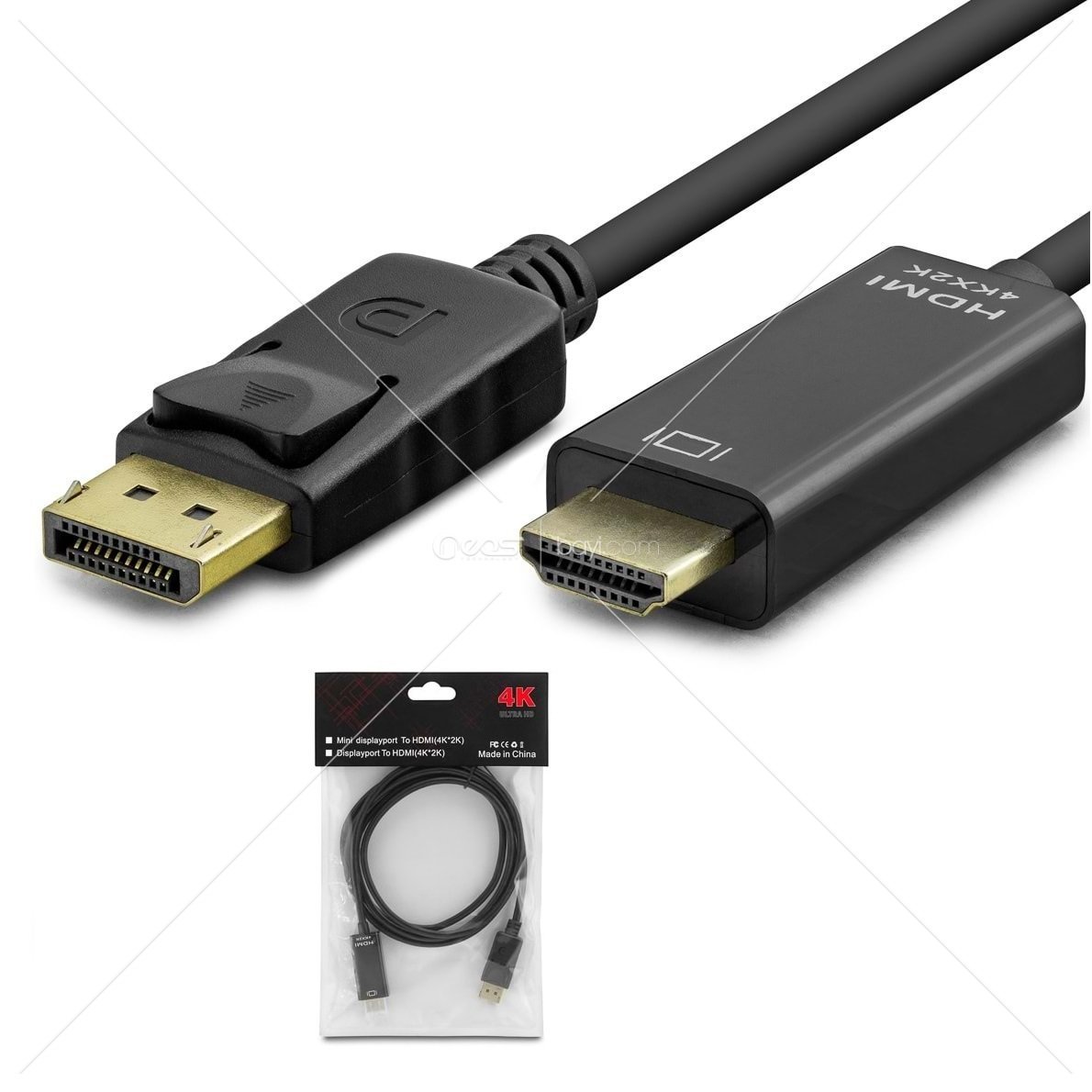 HADRON HDX7796 KABLO DISPLAY TO HDMI 1.8M 4K
