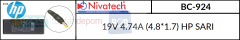 Nivatech 19V 4.74A (4.8*1.7) HP SARI BC-924
