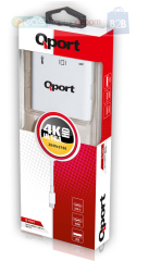Qport Q Th03 Type C To Hdmi 4K3840 x 2160 ve Usb 3.0 ve Type C F 4K Çevirici