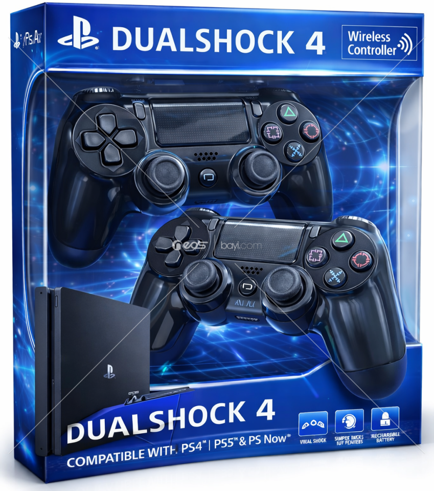 NİVATECH RS4 PLAYSTATİON OYUN KOLU  ( RESİM YAPAY ZEKA )