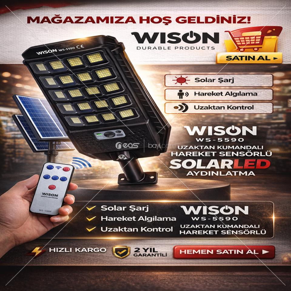 WISON WS 5590 SOLAR LED AYDINLATMA