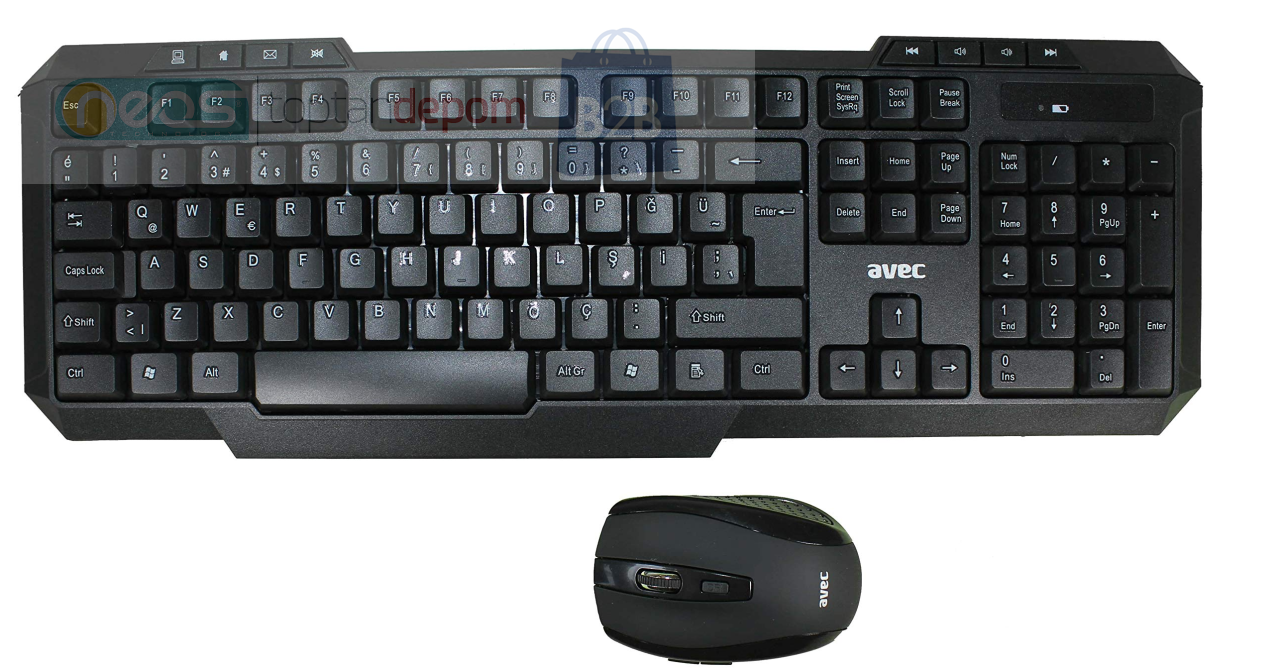Avec AV-WK028 Kablosuz Klavye Mouse Seti