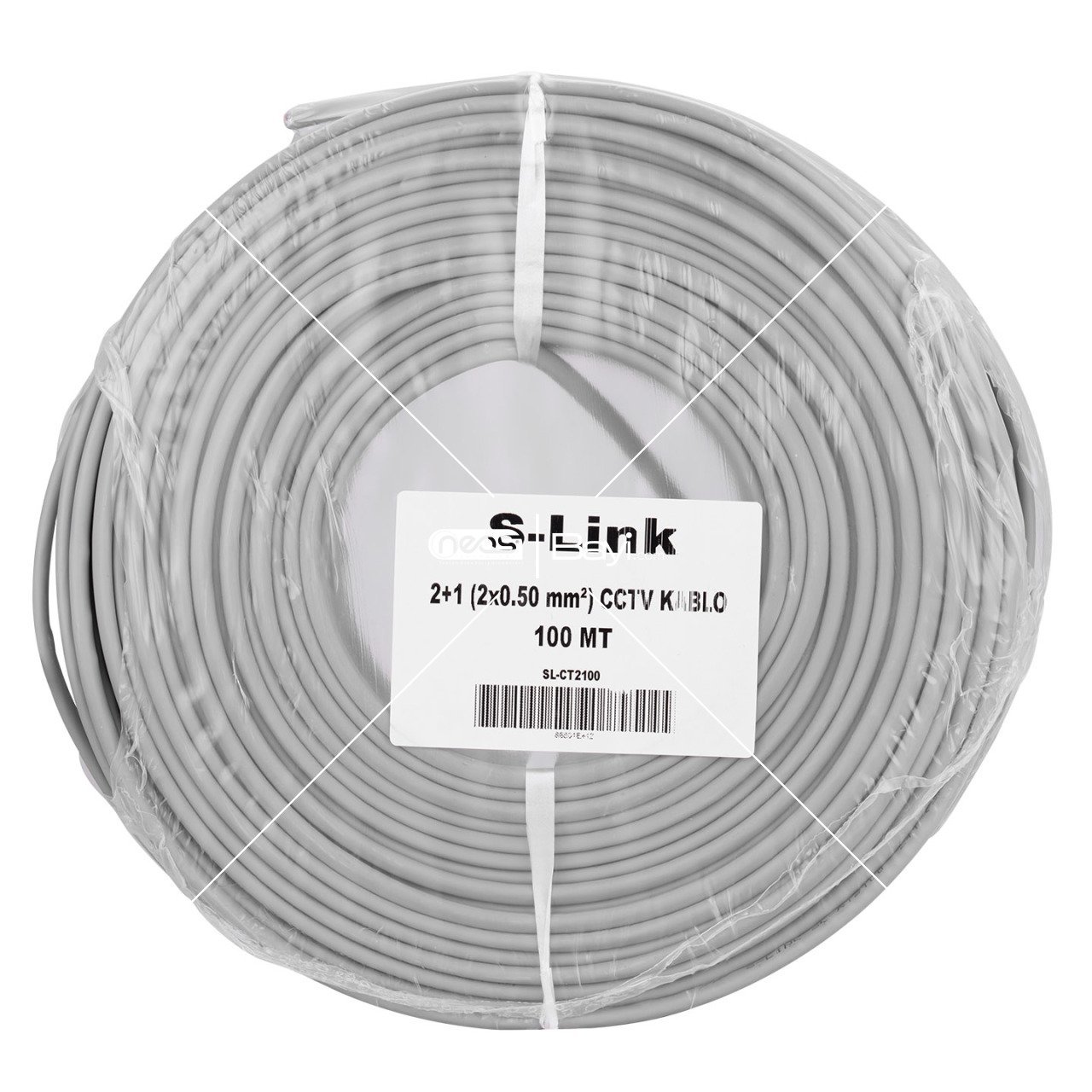 S-link SL-CT2100 2+1 (2x0,50) 100M CCTV Kablo