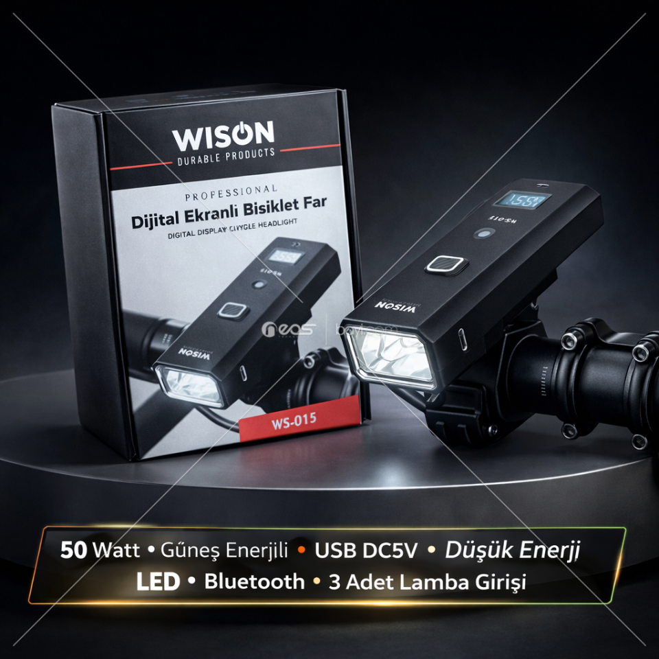 WISON WS 015 DİJİTAL EKRANLI BİSİKLET FARI