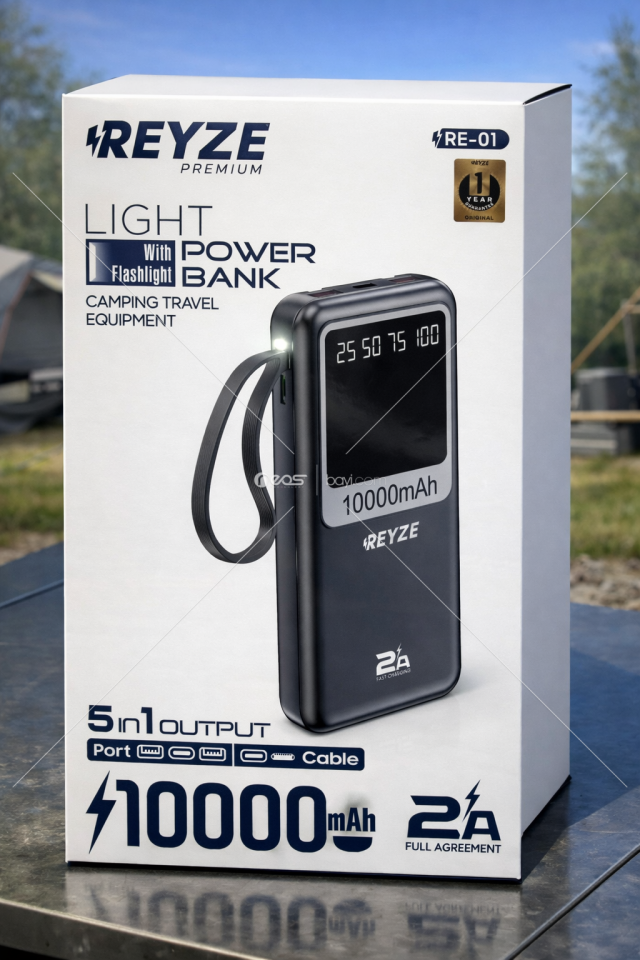 REYZE RE-01 10000MAH 5IN1 OUTPUT POWERBANK