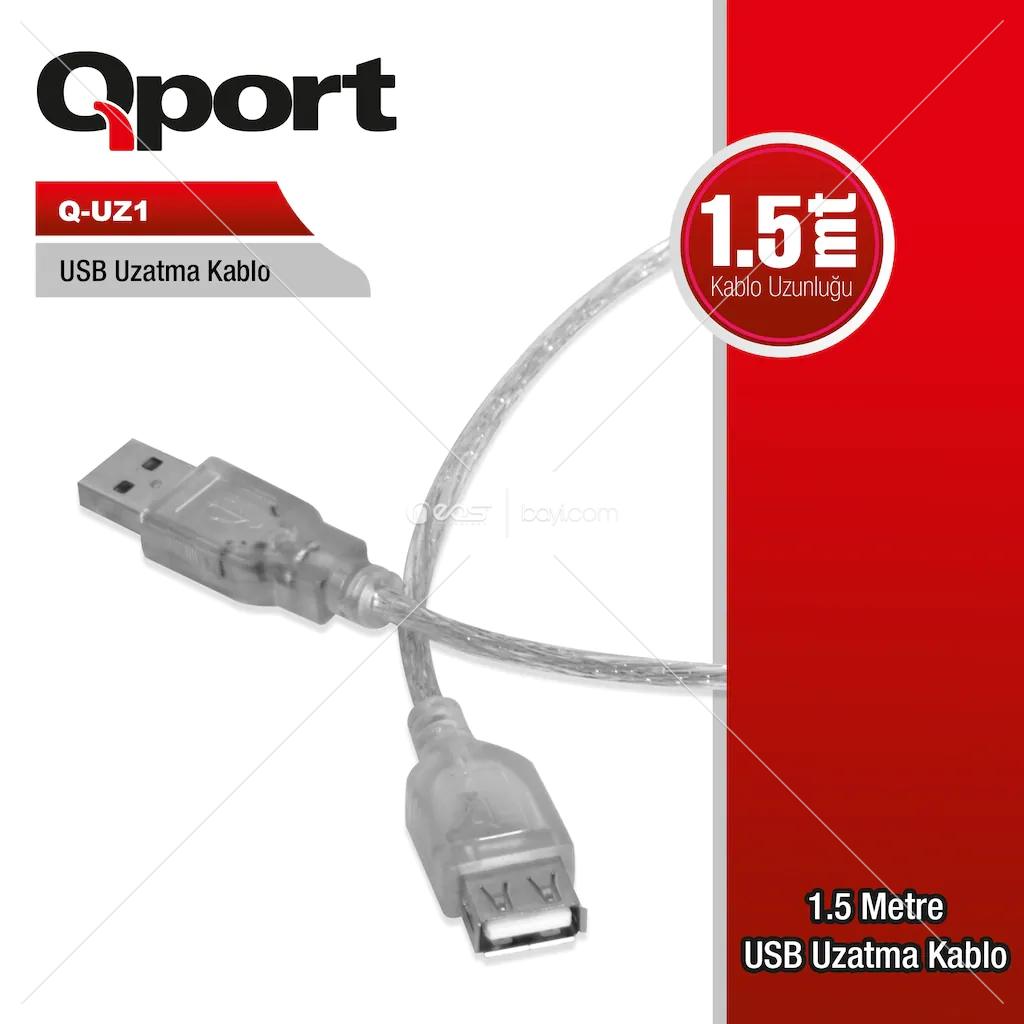 Qport UZ1 Uzatma Kablosu 1.50MT