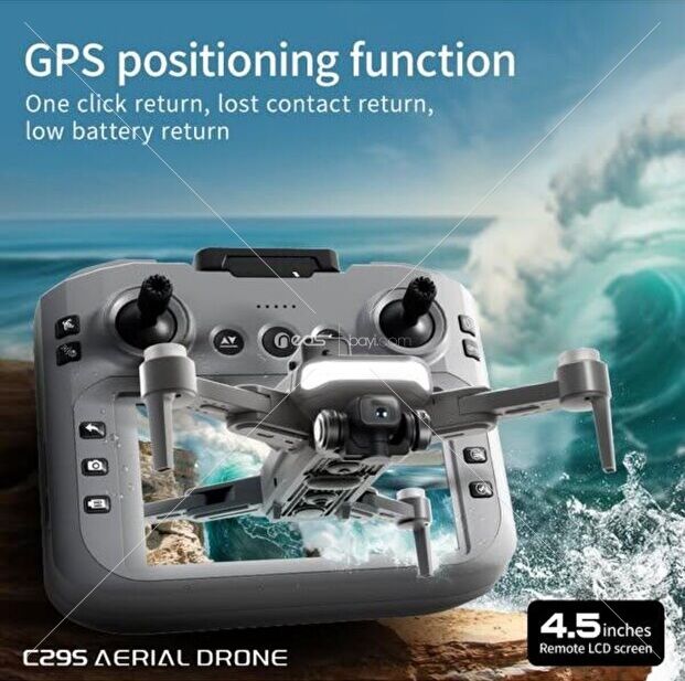 C29S GPS 4K ESC Kameralı Drone 1KM+ Menzil 25 DK Uçuş Brushless Motor Akıllı Kumanda