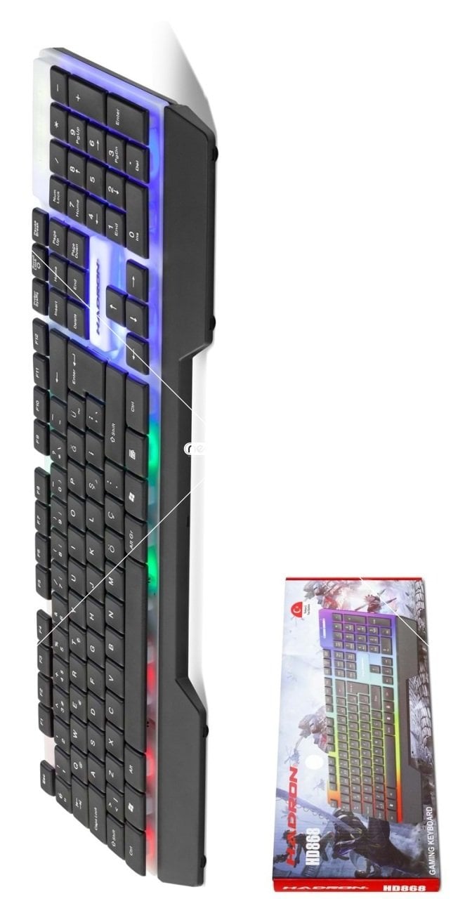 HADRON HD868 KLAVYE OYUN LEDLİ SLİM Q
