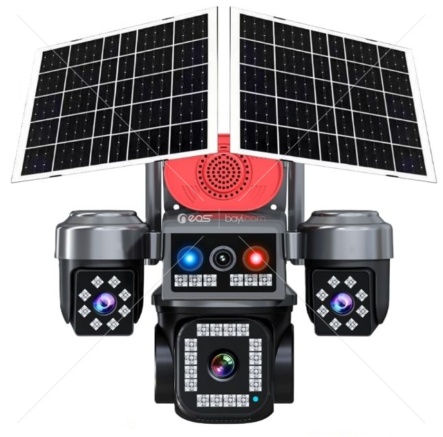 Okam 337 Premium 4G Kamera Set – 1 PTZ + 3 Manuel, AOV Modu + Çakar Işıklı