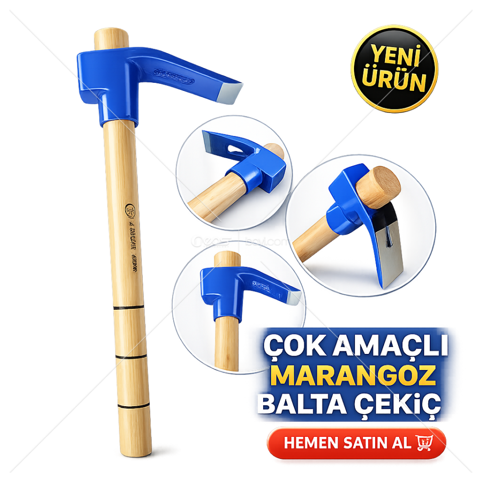 Çok Amaçlı Marangoz Balta & Çekiç