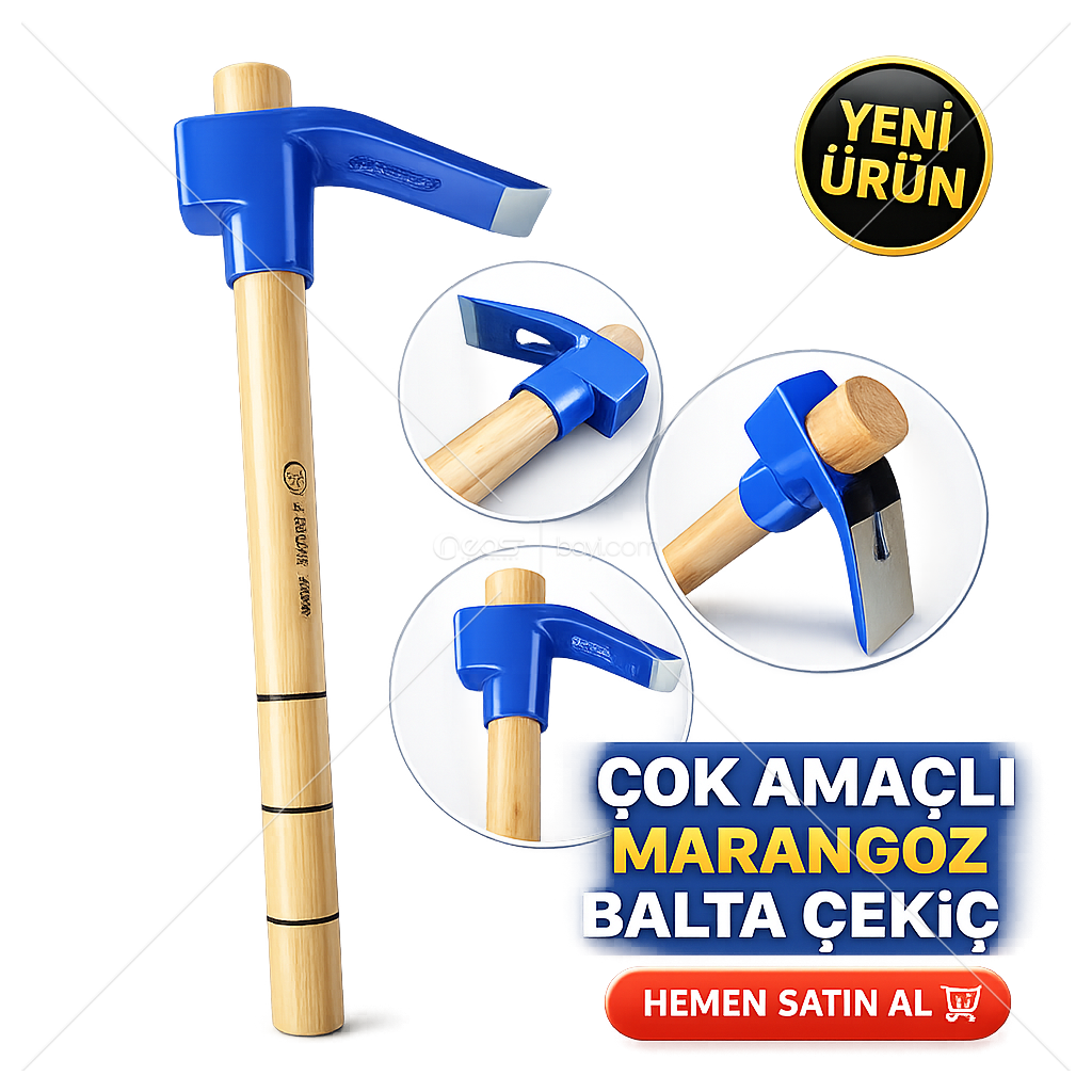 Çok Amaçlı Marangoz Balta & Çekiç