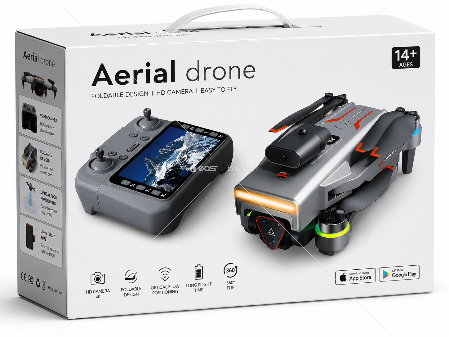 KDS T50 Katlanabilir Çift Kameralı Brushless Drone (Profesyonel FPV Seri)