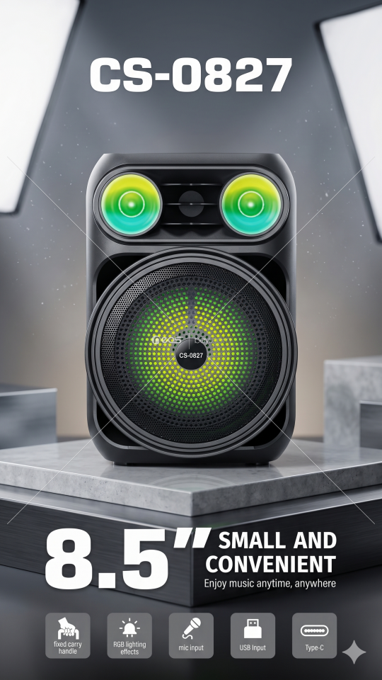 ( CS-0827)  BLUETOOTH HOPARLÖR 8.5''