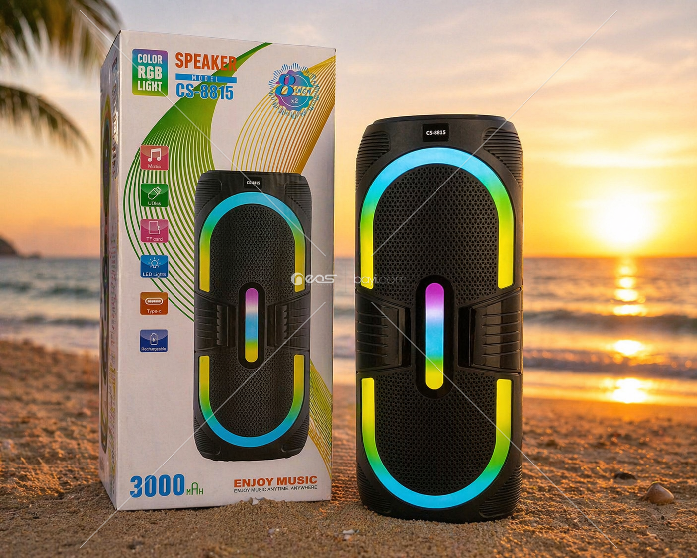 ( CS-8815 ) BLUETOOTH HOPARLÖR 8x2''